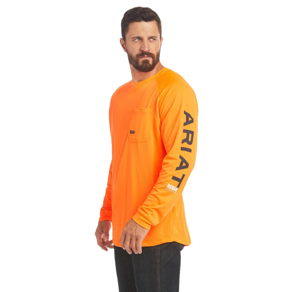 Ariat Orange Rebar Heat Fighter T-Shirt from GME Supply
